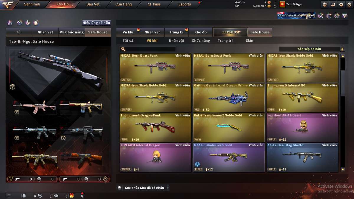 shop acc cf uy tin gia re